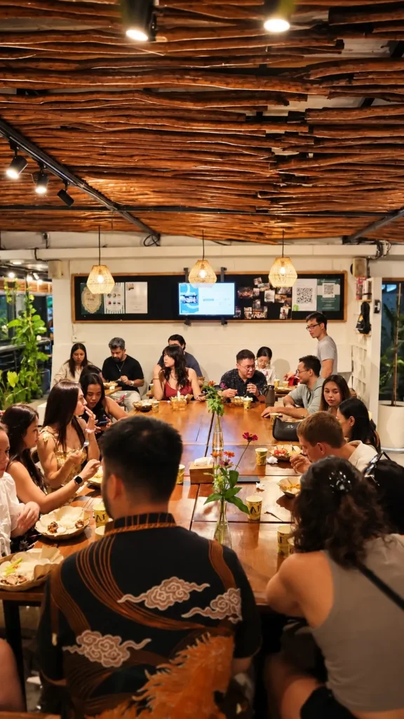Community dinner at PUCO Rooftop