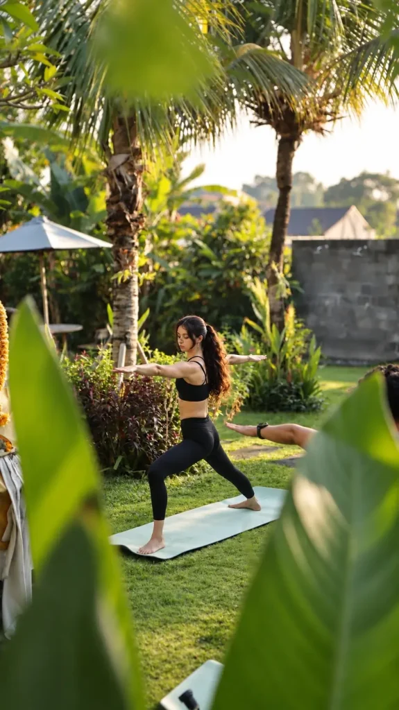 Yoga in the garden
